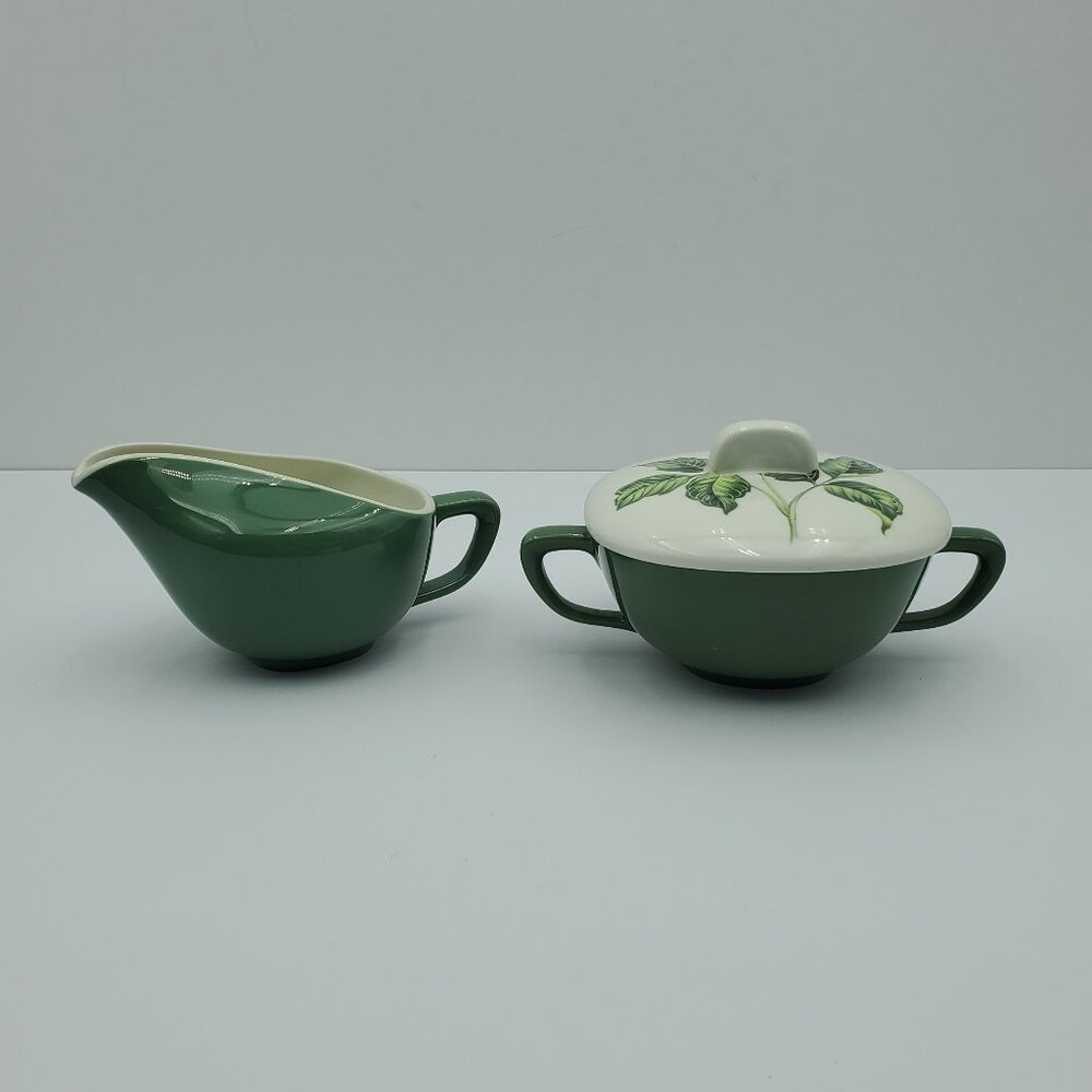 Taylor Smith & Taylor Conversation King O'Dell Creamer Sugar Bowl with Lid Ts&T